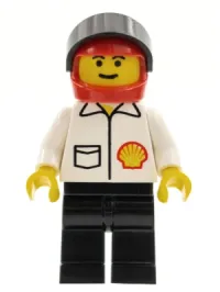 LEGO Shell - Jacket, Black Legs, Red Helmet, Black Visor minifigure