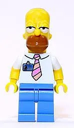 LEGO Homer Simpson with Tie and Badge minifigure
