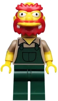 LEGO Groundskeeper Willie, The Simpsons, Series 2 (Minifigure Only without Stand and Accessories) minifigure