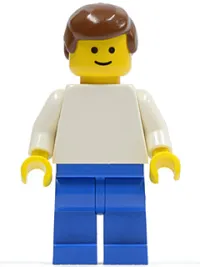 LEGO Soccer Player White/Blue Team Player 4 minifigure