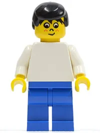LEGO Soccer Player White/Blue Team Player 5 minifigure