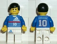 LEGO Soccer Player - Adidas Number 10 with ZIDANE on Back minifigure