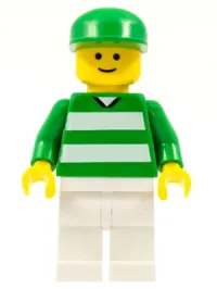 LEGO Soccer Fan Green & White Team, Green Cap minifigure