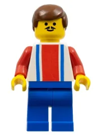 LEGO Soccer Player - Red, White, and Blue Team with Number 4 on Back minifigure