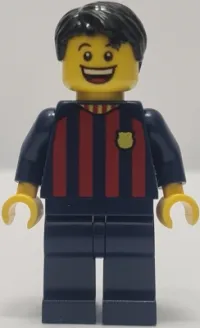 LEGO Soccer Fan - FC Barcelona, Male, Dark Blue Legs minifigure