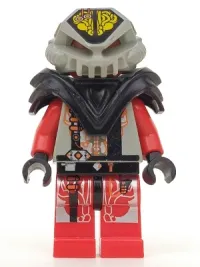 LEGO UFO Zotaxian Alien - Red Pilot with Armor and Printed Helmet (Chamon) minifigure