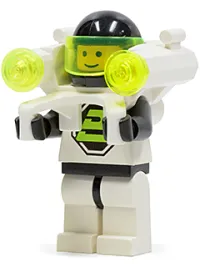 LEGO Blacktron 2 with Jet Pack and Trans-Neon Green Lights minifigure