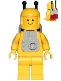 LEGO Classic Space - Yellow with Light Gray Jet Pack and Trans Red Cones minifigure