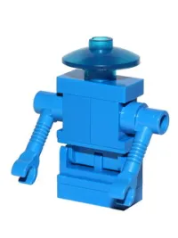 LEGO Classic Space Droid - Hinge Base, Blue with Trans-Blue Dish minifigure