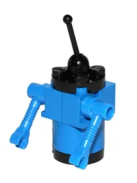 LEGO Classic Space Droid - Round Plate Base, Blue and Black minifigure