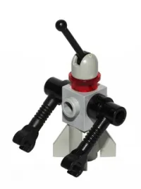 LEGO Classic Space Droid - Rocket Base, Light Gray and Black with Trans-Red Eye minifigure