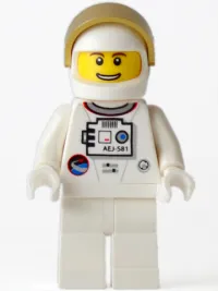 LEGO Shuttle Astronaut - Male, Thin Grin with Teeth minifigure