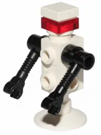 LEGO Futuron Droid, White with Black Arms, Trans Red Eye minifigure