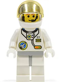 LEGO Space Port - Astronaut C1, White Legs with Light Gray Hips minifigure