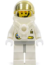 LEGO Space Port - Astronaut C1, White Legs with Light Gray Hips, Breathing Apparatus minifigure