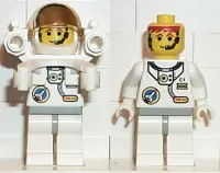 LEGO Space Port - Astronaut C1, White Legs with Light Gray Hips, Rocket Pack minifigure