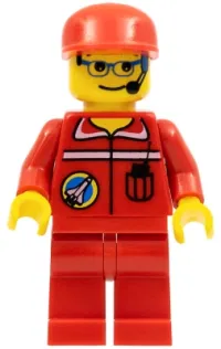 LEGO Space Port - Ground Control, Red Cap minifigure
