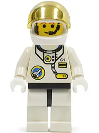 LEGO Space Port - Astronaut C1, White Legs with Black Hips minifigure
