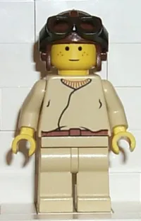 LEGO Anakin Skywalker (Brown Aviator Cap) minifigure
