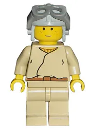 LEGO Anakin Skywalker (Light Gray Aviator Cap) minifigure