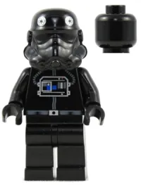 LEGO TIE Interceptor Pilot (Black Head) minifigure