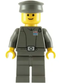 LEGO Imperial Officer (Captain / Commandant / Commander) - Police Cap, Yellow Head with Standard Grin minifigure