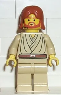 LEGO Obi-Wan Kenobi (Young with Dark Orange Hair and Headset) minifigure