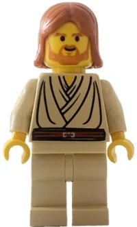 LEGO Obi-Wan Kenobi (Young with Dark Orange Hair, without Headset) minifigure