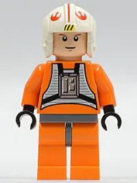 LEGO Luke Skywalker - Light Nougat, X-Wing Pilot Suit, Detailed Torso and Helmet (2010) minifigure