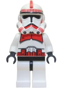 LEGO Clone Trooper Episode 3, Red Markings, 'Shock Trooper' minifigure