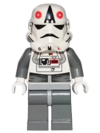 LEGO AT-AT Driver - Red Imperial Logo, Bluish Grays, Black Head, Stormtrooper Helmet minifigure