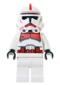 LEGO Clone Trooper Episode 3, Red Markings, White Hips 'Shock Trooper' minifigure