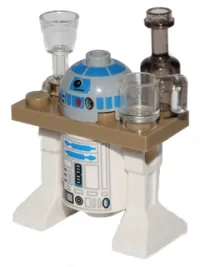 LEGO Astromech Droid, R2-D2, Serving Tray Dark Tan minifigure