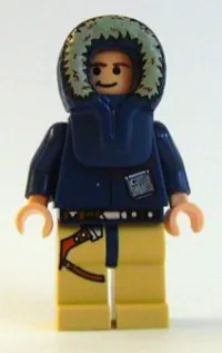 LEGO Han Solo - Light Nougat, Parka Hood, Tan Legs with Holster minifigure