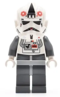 LEGO AT-AT Driver - Red Imperial Logo, Bluish Grays, Black Head, Stormtrooper Type 2 Helmet minifigure