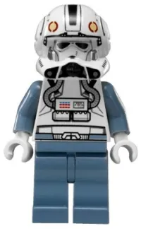 LEGO Clone Pilot, Episode 3 with Open Helmet and White Head minifigure