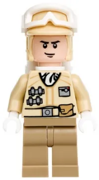 LEGO Hoth Rebel Trooper (Black Chin Dimple) minifigure
