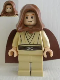 LEGO Obi-Wan Kenobi (Young with Hood and Cape, Tan Legs, Smile) minifigure