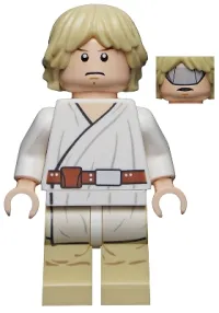 LEGO Luke Skywalker (Tatooine, Gray Visor on Reverse of Head) minifigure