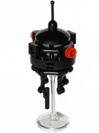 LEGO Imperial Probe Droid (Trans-Clear Dish Stand, Lever on Top) minifigure