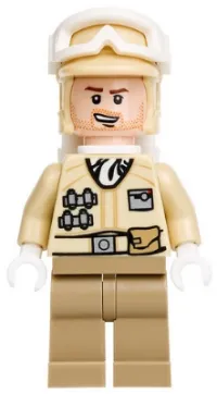 LEGO Hoth Rebel Trooper Tan Uniform (Stubble) minifigure