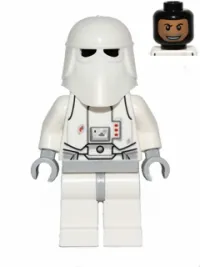 LEGO Snowtrooper, Light Bluish Gray Hips, Light Bluish Gray Hands, Printed Head, Torso Back Printing minifigure