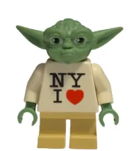 LEGO Yoda, NY I Heart Torso, White Hair (TRU Times Square 2013 Exclusive) minifigure