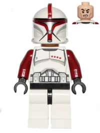 LEGO Clone Trooper Captain (Phase 1) - Scowl minifigure