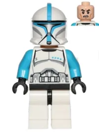 LEGO Clone Trooper Lieutenant (Phase 1) - Scowl minifigure