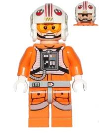 LEGO Luke Skywalker (Pilot, Printed Legs, Cheek Lines) minifigure