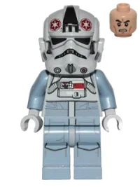 LEGO AT-AT Driver - Dark Red Imperial Logo, Grimacing minifigure