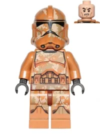 LEGO Clone Trooper (Phase 2) - Geonosis Camouflage, Scowl minifigure
