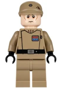 LEGO Imperial Officer (Captain / Commandant / Commander) - Dark Tan Uniform minifigure