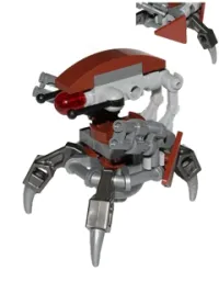 LEGO Droideka - Destroyer Droid (Reddish Brown Triangles without Stickers) minifigure